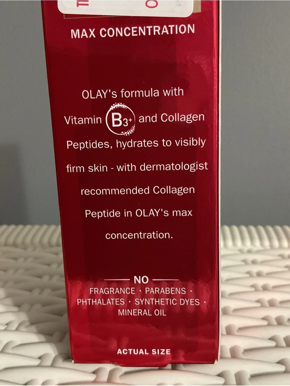 OLAY Collagen Peptide 24 Max Serum 1.3oz- White, Gold, Red